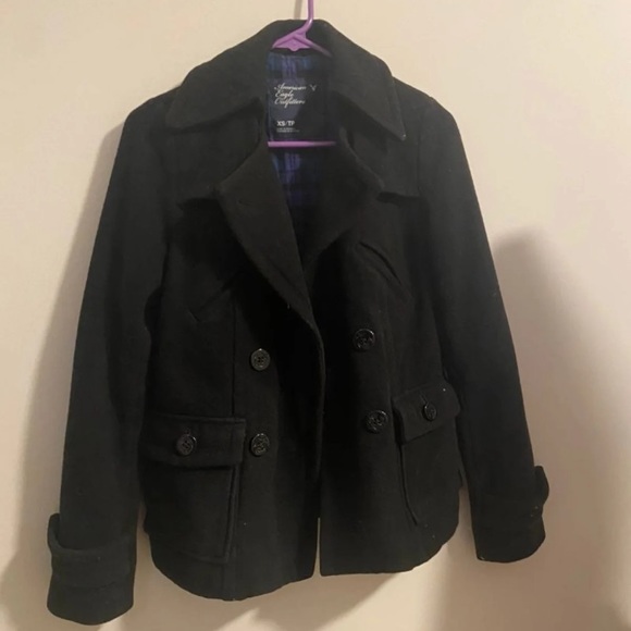 American Eagle Black blazer Jacket - Picture 1 of 6